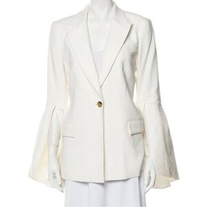 Prabal Gurung NWT | White Flared Sleeve Blazer